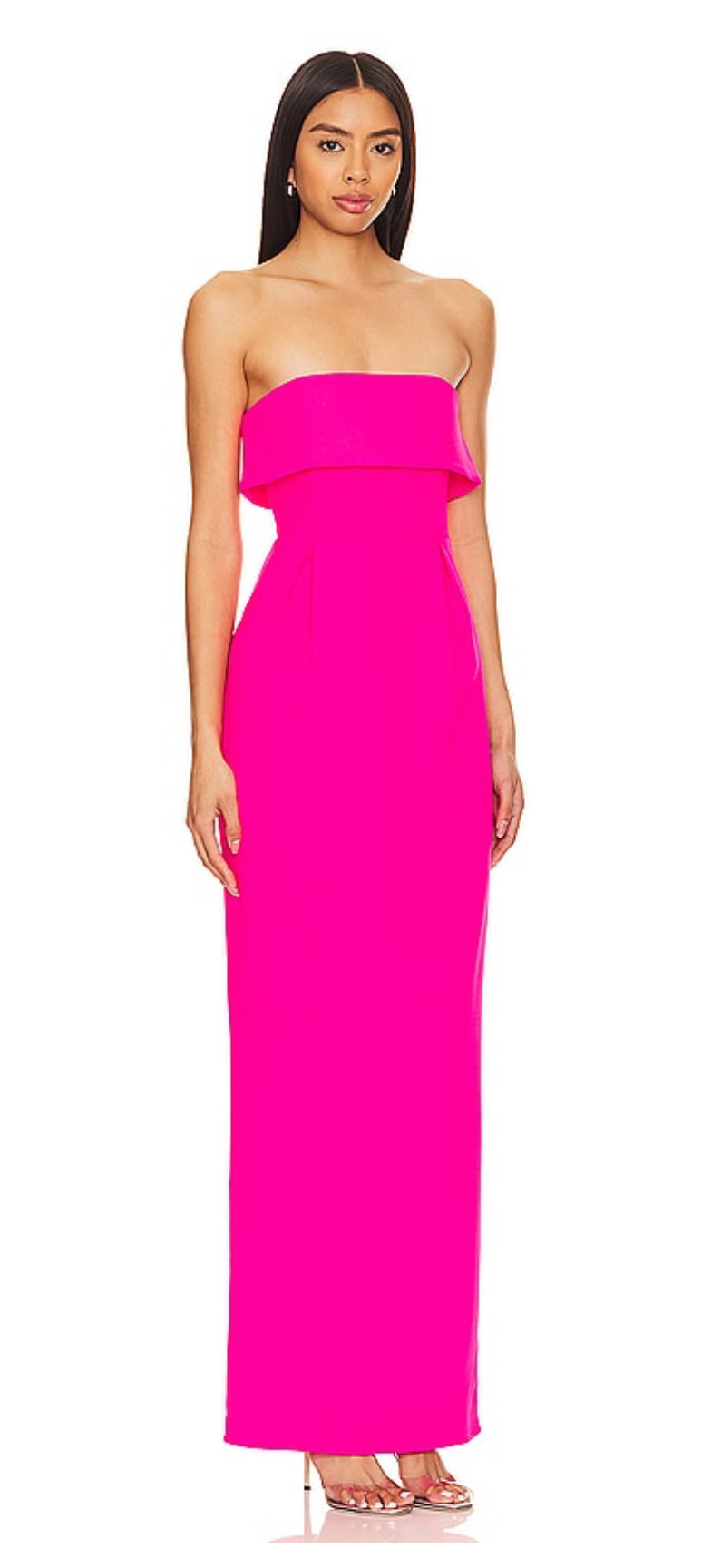 Lovers & Friends Serena Gown Electric Pink Sz XS